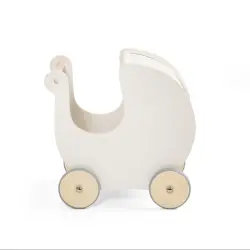 Dockvagn i Trä Classic White | Leksaker - Dockor & figurer - Dockvagnar & sängar | BabyMode