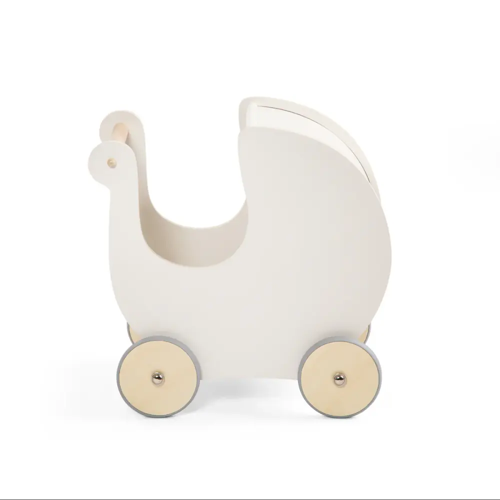 Dockvagn i Trä Classic White | Leksaker - Dockor & figurer - Dockvagnar & sängar | BabyMode