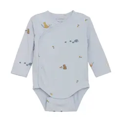 Långärmad Omlottbody - Arctic Ice | Kläder - Bodys & overaller - Omlottbody | BabyMode