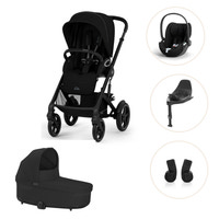 Cybex Talos S Lux Barnvagn Moon Black + Cloud T + Basenhet T