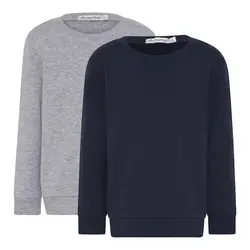 Sweatshirt 2-pack - Navy/Grå | Kläder - Toppar - Koftor, västar & tröjor | BabyMode