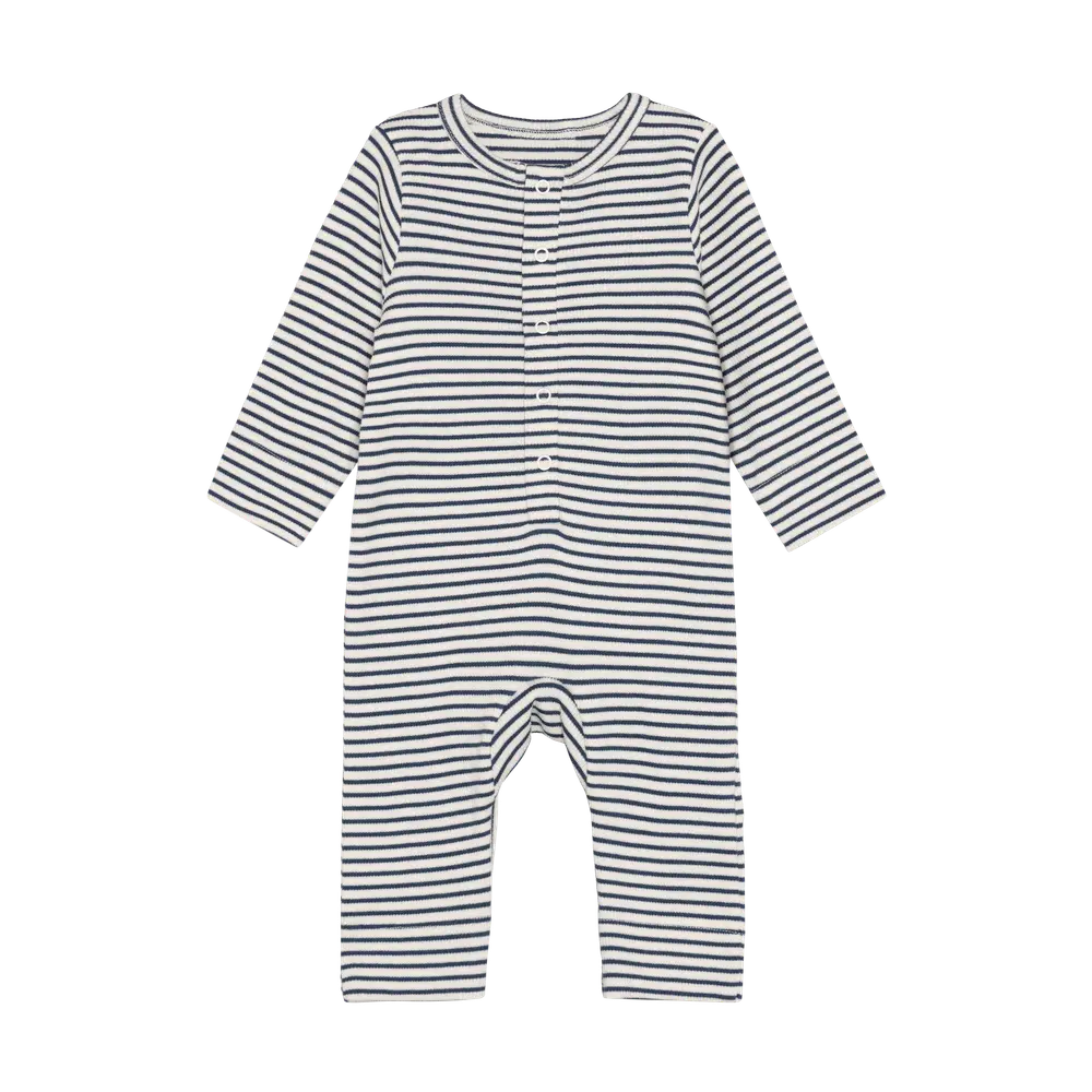 Rib Heldragt - Vintage Indigo - 44 | Barnkläder - Bodys & overaller - Jumpsuit utan fot | BabyMode