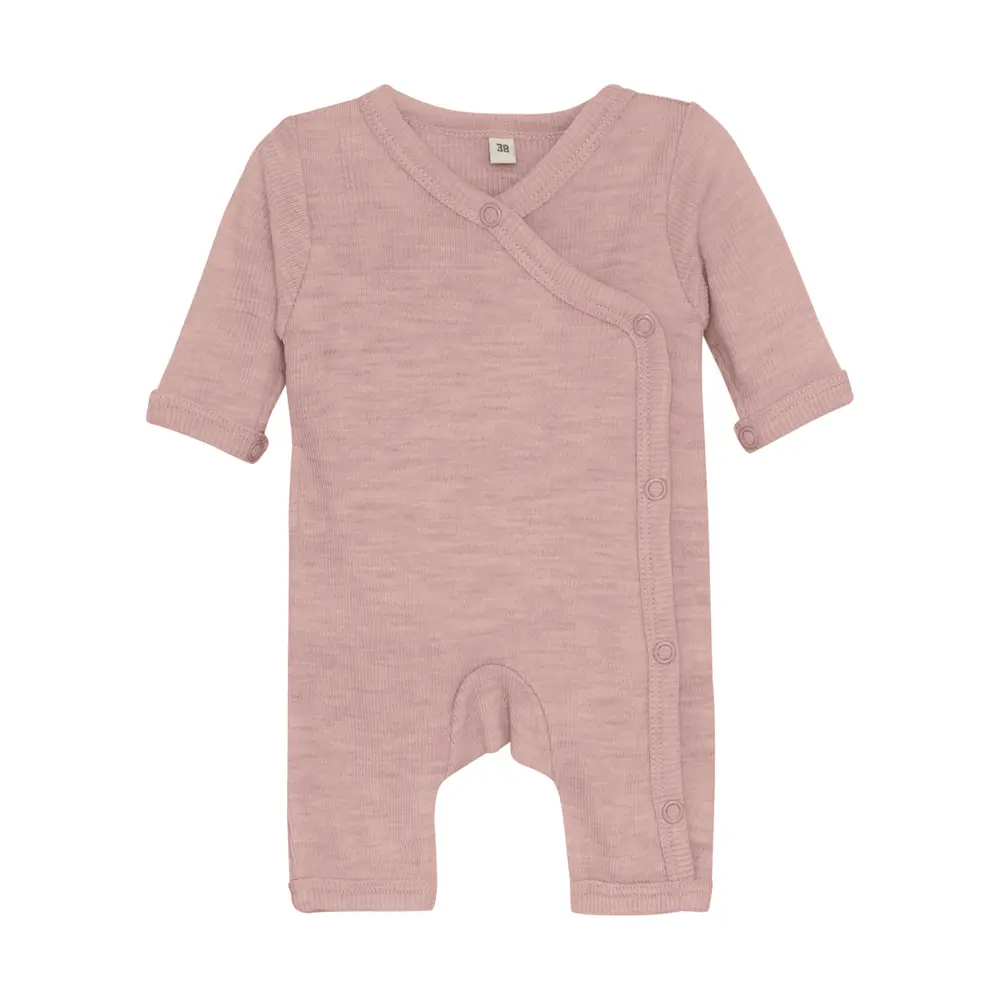 Jumpsuit Ull Solid - Starling Melange - 50 | Barnkläder - Ull - Ulloveraller | BabyMode