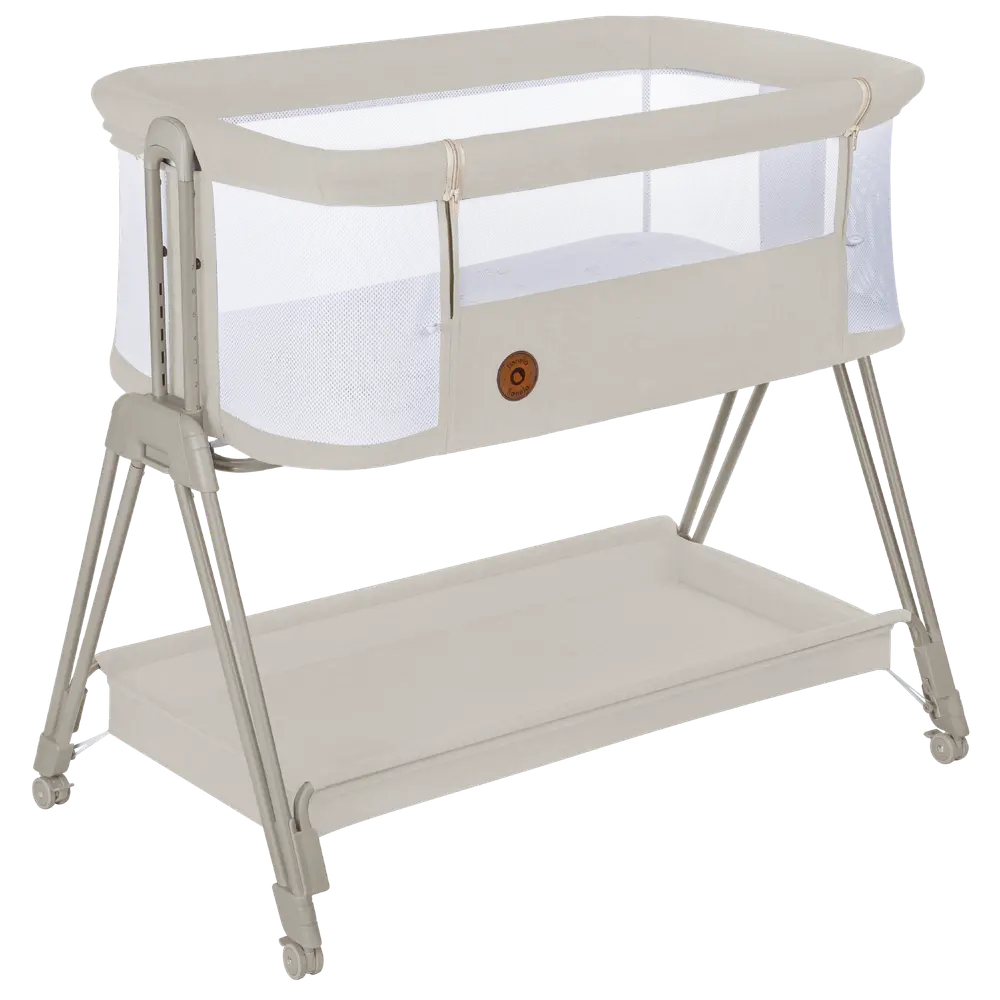 Lionelo Luna Vagga - Beige | Barnrum - Barnsängar & vaggor - Bedside Crib | BabyMode