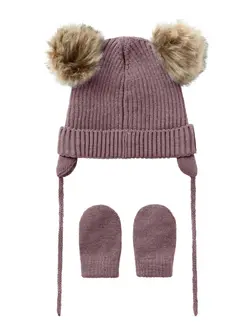 Mara strik set - GRAPESHAKE | Kläder - Mössor, vantar och tossor - Mössor & balaclavas | BabyMode