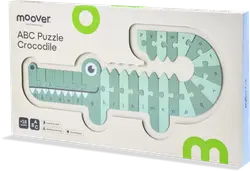 A, B, C krokodilpussel i grönt | Leksaker - Spel & pussel - Pussel | BabyMode