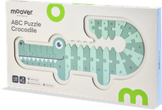 A, B, C krokodilpussel i grönt