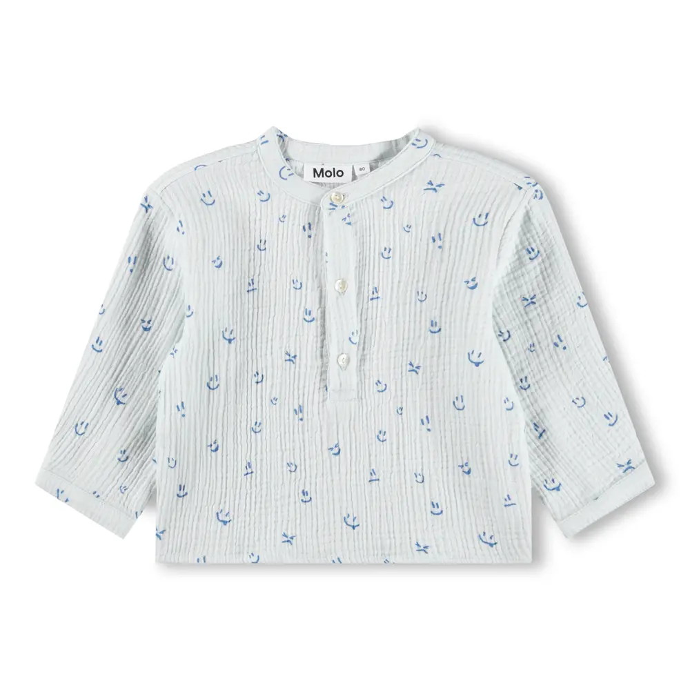 Enozo skjorta - Blue Vibes - 62 | Barnkläder - Toppar - Skjortor - Skjortor | BabyMode