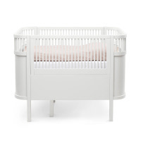 Växasäng 2 i 1 Baby & Juniorsäng - Classic White