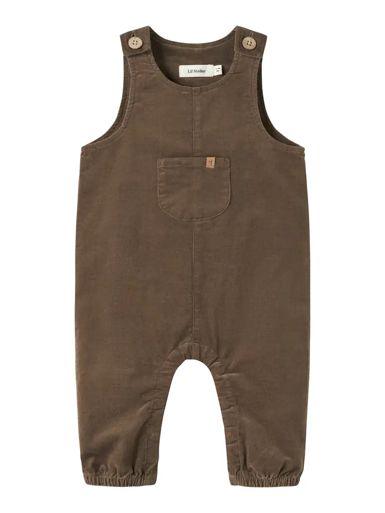 Lil' Atelier Somba Hängselbyxor - Teak - 74