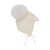 Ullstickad alpackahatt Pompom - Off-white