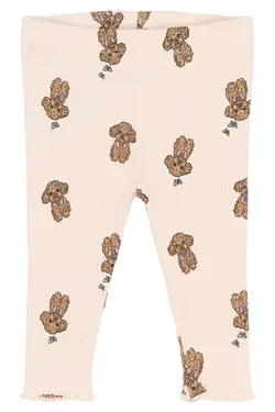 Sona Rib Leggings - Silver Peony | Kläder - Underdelar - Leggings | BabyMode
