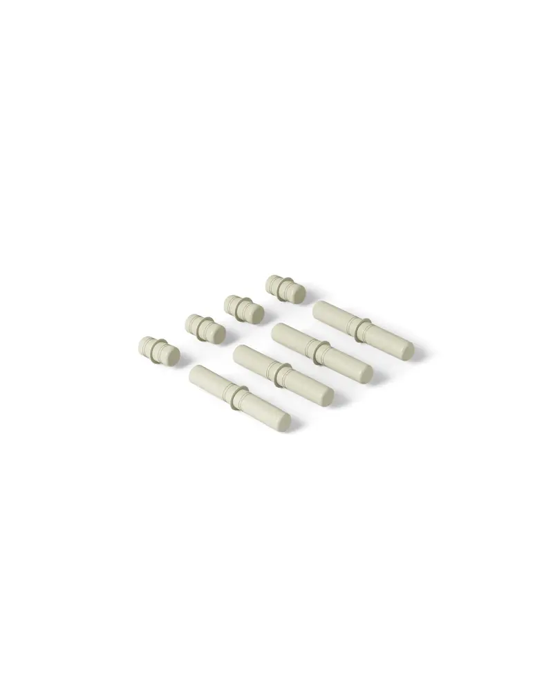 8 x Connector Pegs - Dusty Green | Leksaker - Aktivitetsleksaker - Motorikleksaker | BabyMode