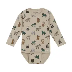 Långärmad Body - Oxford Tan | Kläder - Bodys & overaller - Långärmad body | BabyMode