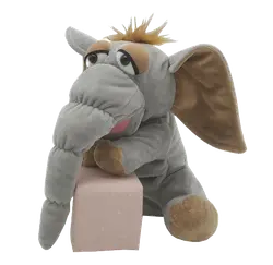 Elefant (Mammut) Handdocka 25 cm. | Leksaker - Nallebjörnar & gosedjur - Nallebjörnar | BabyMode