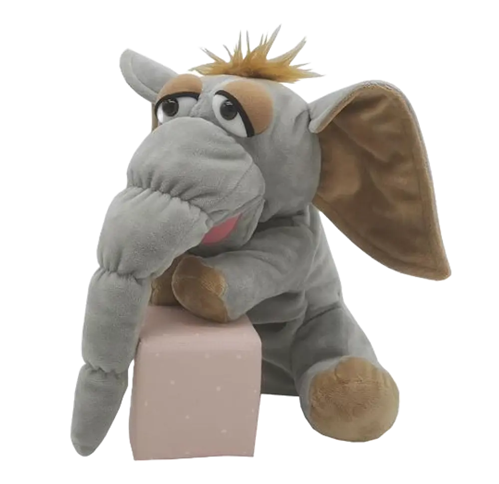 Elefant (Mammut) Handdocka 25 cm. | Leksaker - Gosedjur & snuttefiltar - Gosedjur & nallar | BabyMode
