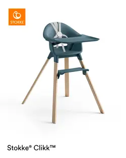 Clikk Barnmatstol - Fjord Blue | Baby & Barn - Äta - Barnstolar & tillbehör - Barnstolar med tillbehör | BabyMode