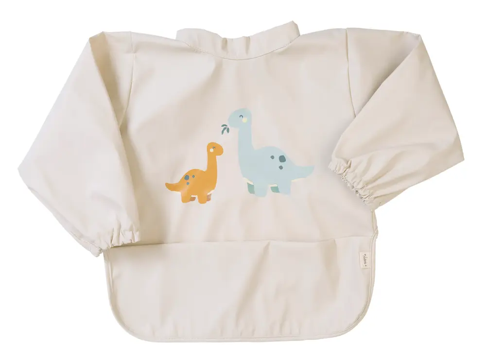 Saro Haklapp m. ärmar - Sand | Baby & Barn - Äta - Haklappar | BabyMode