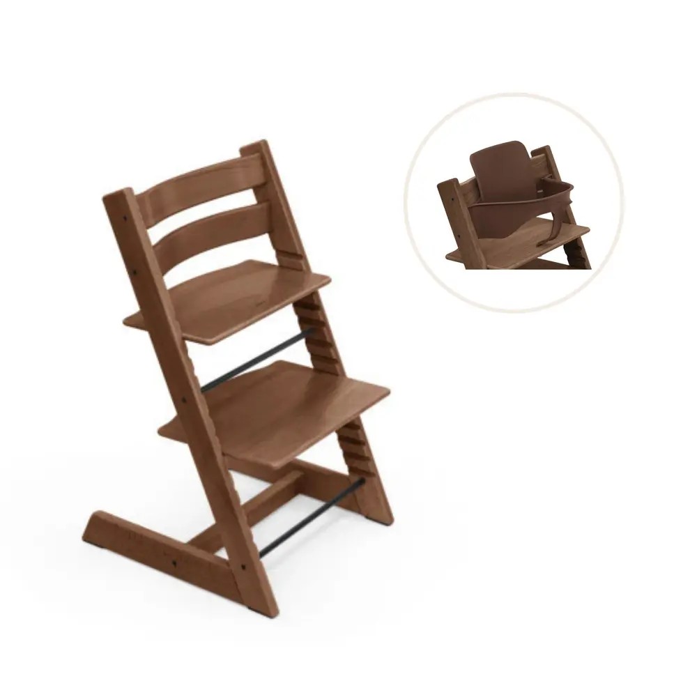 Stokke&reg; Tripp Trapp Stol Bok Inkl. Babyset - Warm Brown