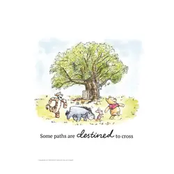 Affisch – Nalle Puh – Samling vid trädet | Barnrum - Inredningsdetaljer - Affischer | BabyMode