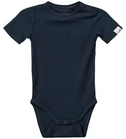Kortärmad Body Dicte - Navy Blue | Kläder - Bodys & overaller - Kortärmad body | BabyMode