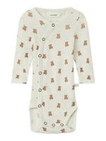 Långärmad Omlottbody Ull Nalu - Turtledove