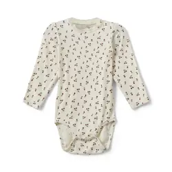 Dicte Långärmad Body - Cherry | Kläder - Bodys & overaller - Långärmad body | BabyMode