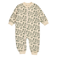 Müsli Forest Jumpsuit m. Dragkedja - Oak/Forest Green