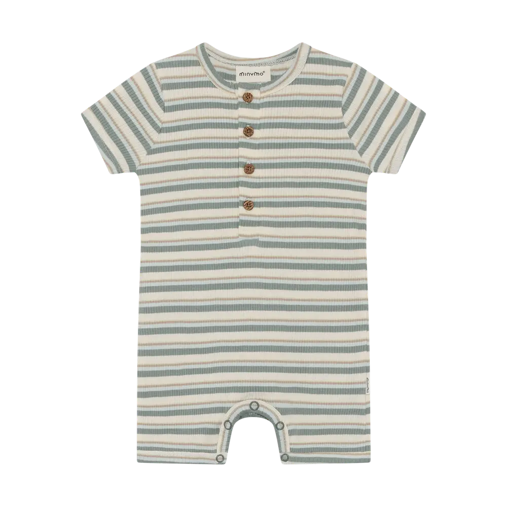 Jumpsuit m. Ränder - Lily Pad - 92 | Barnkläder - Bodys & overaller - Jumpsuit utan fot | BabyMode