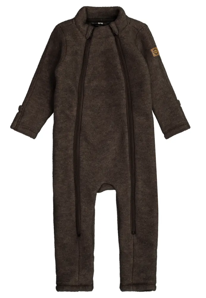 Mikk-Line Ull Overall - Dark Brown Melange - 56