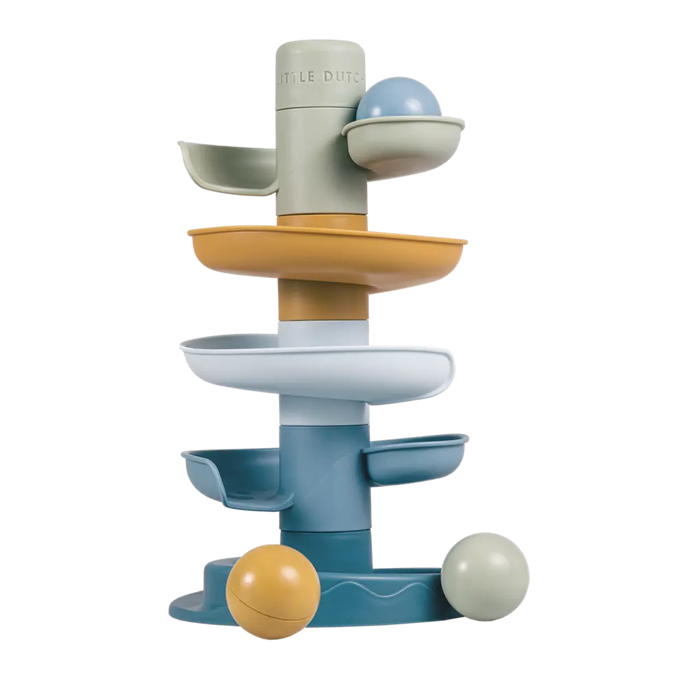 Spiraltorn blå | Leksaker - Byggsatser & LEGO - Kulbanor | BabyMode