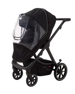 Evoke Regnskydd Sittdel - Svart | Barnvagnar - Barnvagnstillbehör - Regnskydd & myggnät | BabyMode