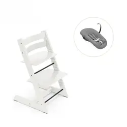 Tripp Trapp Stol bok & Newborn Set - Vit | Baby & Barn | BabyMode