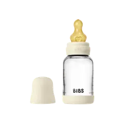 Nappflaska Glas Baby Latex Slow Flow 120 ml - Ivory | Baby & Barn - Äta - Nappflaskor | BabyMode