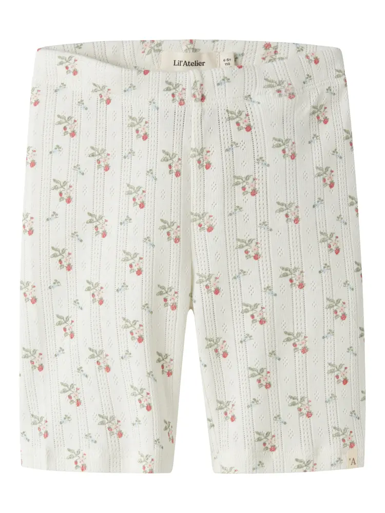 Lil Atelier Rachello Duna Slim Shorts - Coconut Milk - 98 | Barnkläder - Underdelar - Shorts | BabyMode