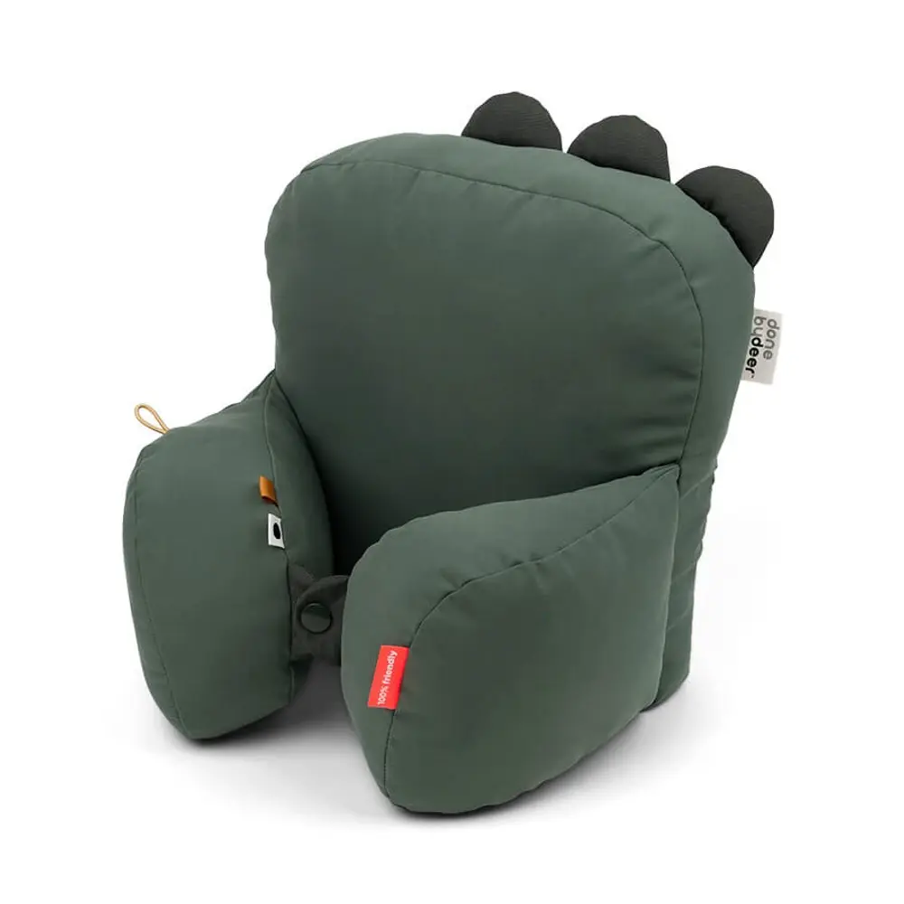Done By Deer Lalee Barnvagnskudde - Croco Green | Barnvagnar - Barnvagnstillbehör - Barnvagnskuddar | BabyMode