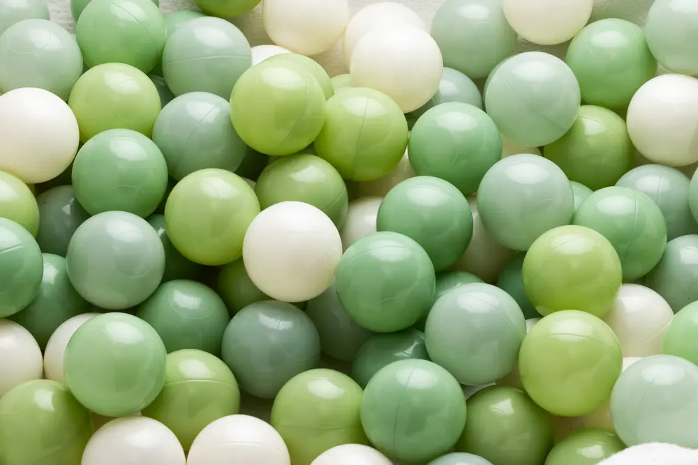 Natur/Grön Mix Bollset med 100 Bollar | Leksaker - Aktivitetsleksaker - Bollhav & tillbehör | BabyMode
