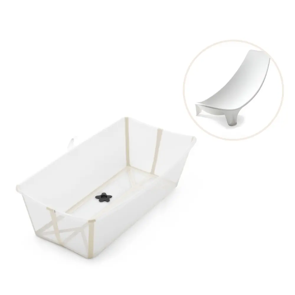 Stokke® Flexi Bath XL Badbalja Inkl. Badstöd - Sandy Beige | Baby & Barn - Sköta - Badkar & badtillbehör | BabyMode
