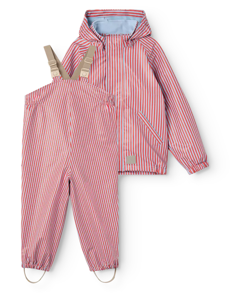 MarMar Copenhagen Oddy Regnset - Blue Red Stripes - 98