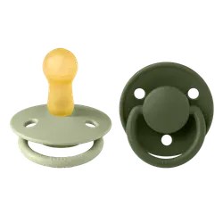 Napp De Lux 2-pack Latex 6-18 mån - Sage/Hunter Green | Baby & Barn - Sköta - Nappar | BabyMode