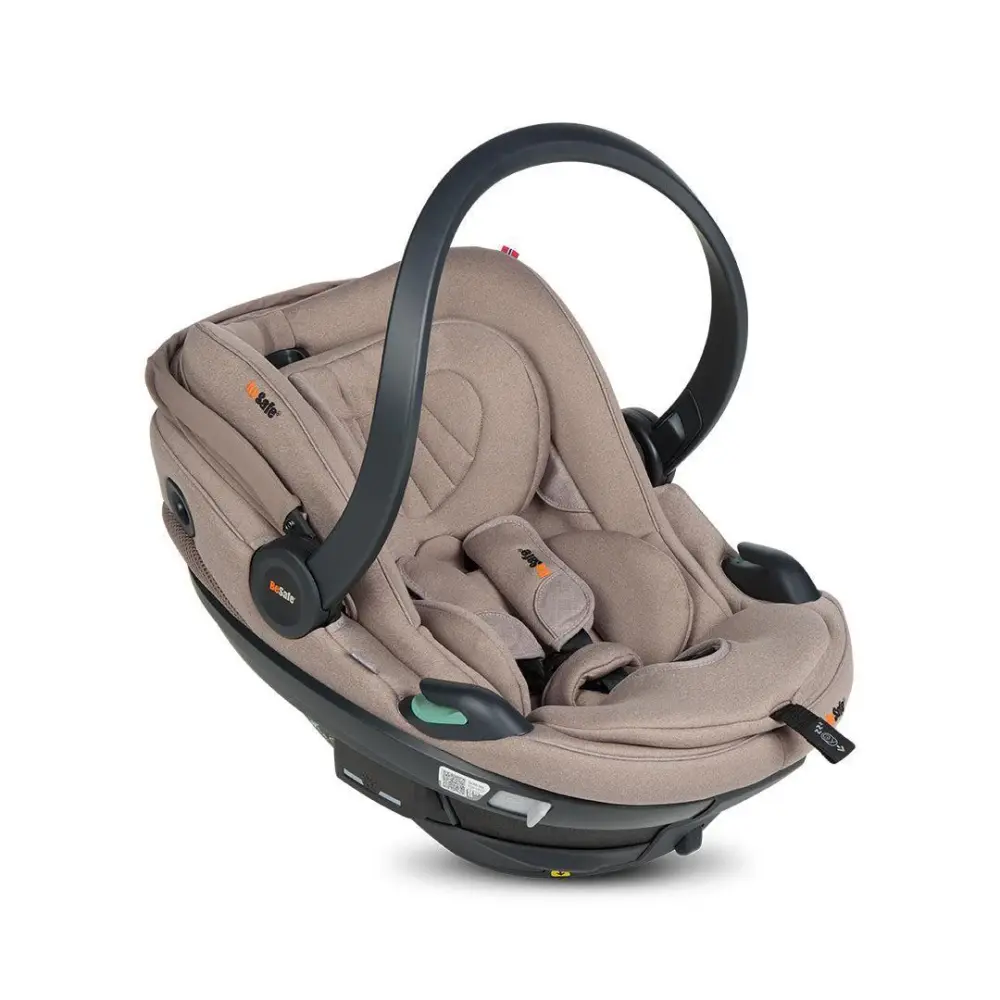 BeSafe Go Beyond² Babyskydd - Dark Sand SoftBreeze | Bilbarnstolar - Babyskydd 0-13 Kg | BabyMode