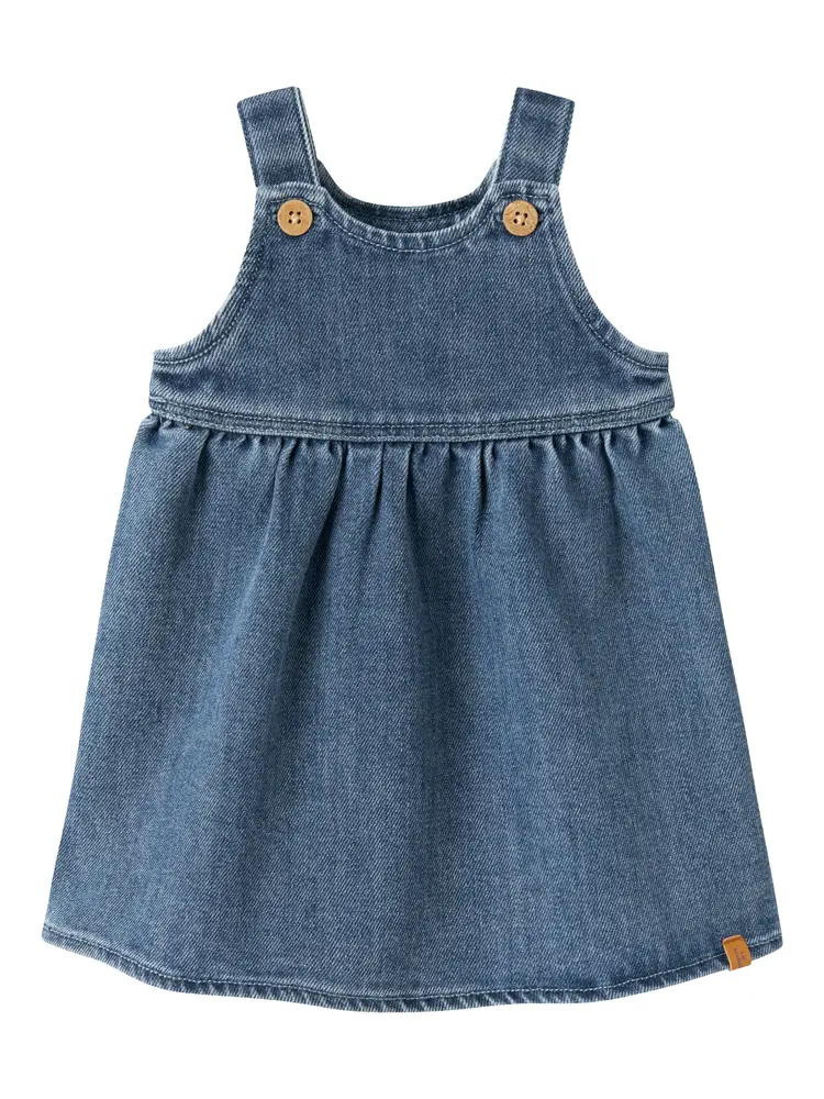 Lil' Atelier Obello Denim Spencer Klänning - Dark Blue Denim - 80