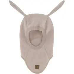 Balaclava Bomull med Långa Öron - Warm Taupe | Kläder - Mössor, vantar och tossor - Mössor & balaclavas | BabyMode