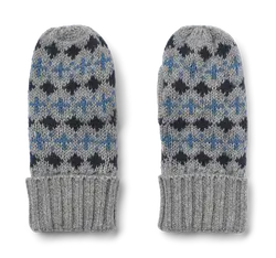 Cotta Jacquard Vantar - Grey melange | Kläder - Mössor, vantar och tossor - Vantar & handskar - Stickade vantar & mössor | BabyMode
