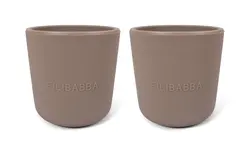 Silikonmugg 2-pack - Warm Grey | Baby & Barn - Äta - Barnserviser | BabyMode