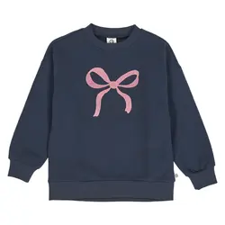 Sweatshirt Bow - Night Blue | Kläder - Toppar - Koftor, västar & tröjor | BabyMode