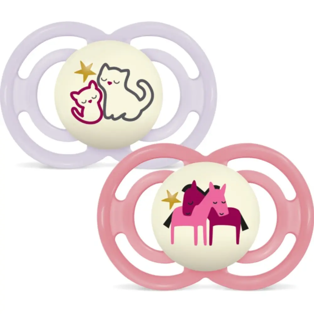 Perfect Night Silk 16-36m 2p Box V Pink | Baby & Barn - Sköta - Nappar | BabyMode