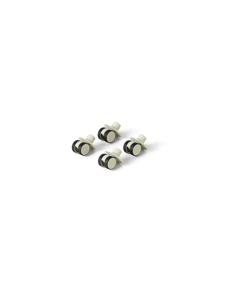 4 x Swirly Wheels - Dusty Green | Leksaker - Aktivitetsleksaker - Motorikleksaker | BabyMode