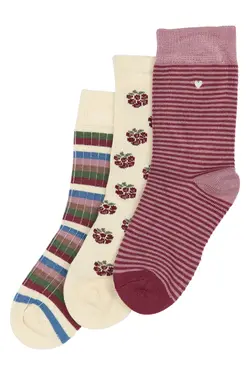 Strumpor Bambu 3-pack - Blackberry | Kläder - Strumpor & strumpbyxor - Strumpor | BabyMode