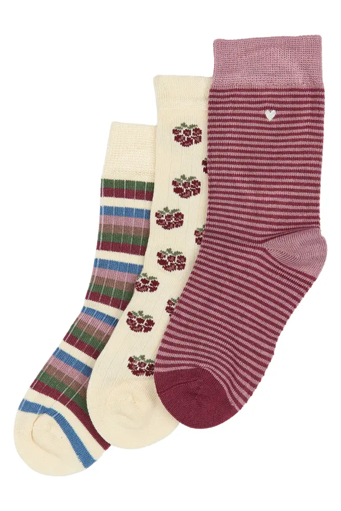 Strumpor Bambu 3-pack - Blackberry - 27/30 | Barnkläder - Strumpor & strumpbyxor - Strumpor | BabyMode